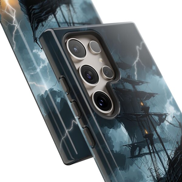 Stormy Seas Tough Phone Case - Pirate Ship Design