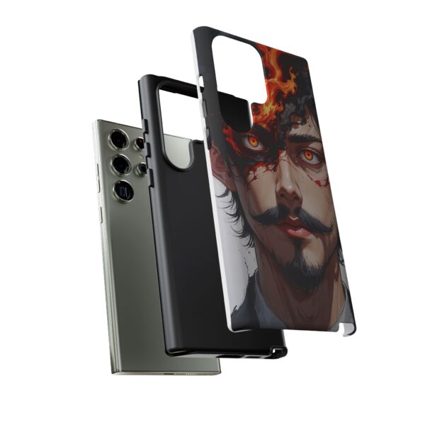 Fiery Design, Anime Style, Unique Cell Phone Accessory, Strong and Stylish