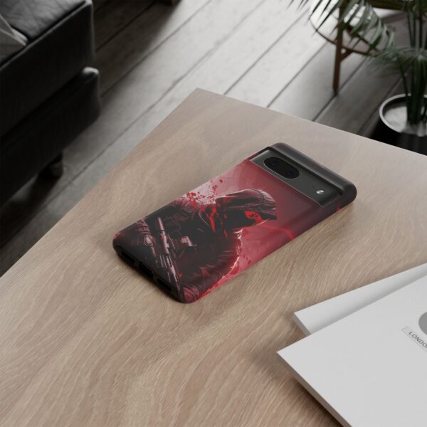 Red Urban Warrior Phone Case for Gamers & Action Fans