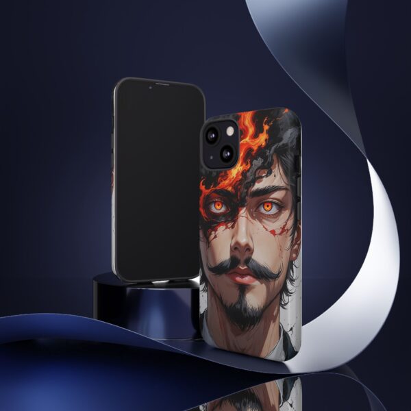 Fiery Design, Anime Style, Unique Cell Phone Accessory, Strong and Stylish
