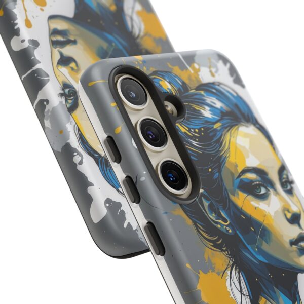 Vibrant, Artistic Tough Phone Case, Modern Art, Smartphone Accessories