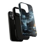 Stormy Seas Tough Phone Case - Pirate Ship Design