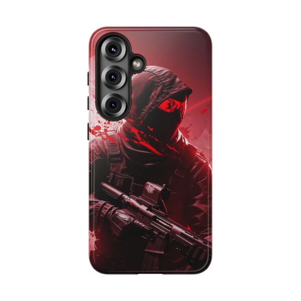 Red Urban Warrior Phone Case for Gamers & Action Fans