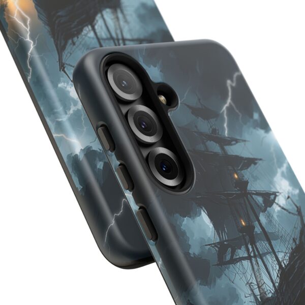 Stormy Seas Tough Phone Case - Pirate Ship Design