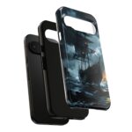 Stormy Seas Tough Phone Case - Pirate Ship Design