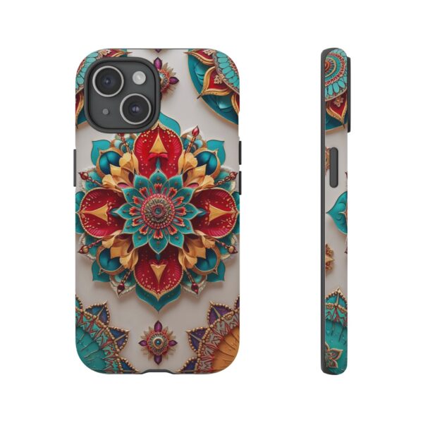 Colorful Mandala Phone Cover, Bohemian Style Accessory, Unique Gift for Her, Stylish Smartphone Protection