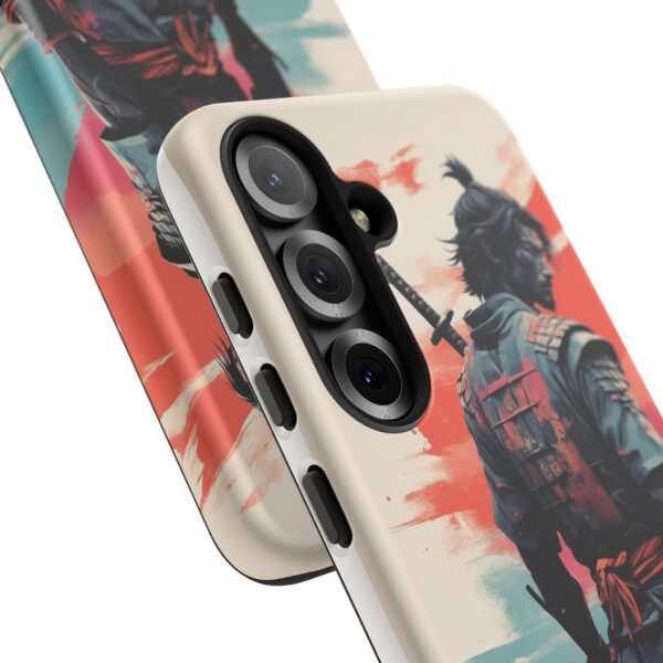 Samurai Warrior Phone Case, Tough Cases, Unique Phone Accessories, Phone Cover Gift, Gamer Phone Decor, Anime Style Case