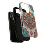 Colorful Mandala Phone Cover, Bohemian Style Accessory, Unique Gift for Her, Stylish Smartphone Protection