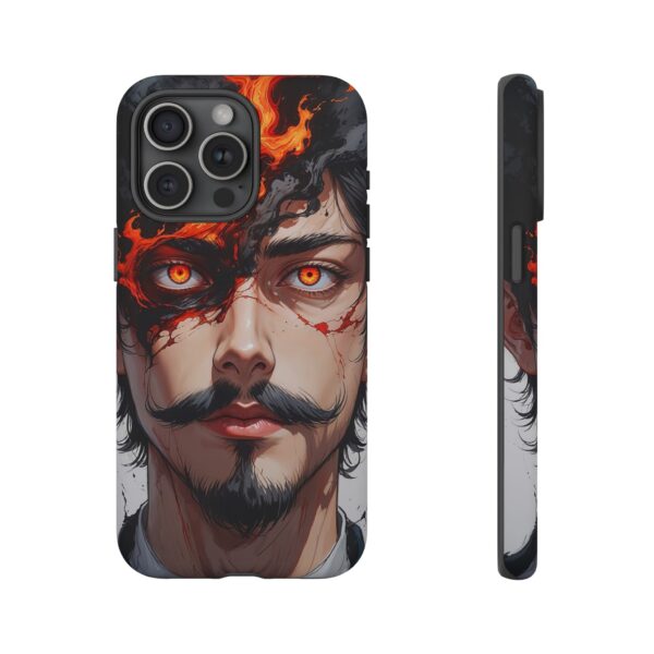 Fiery Design, Anime Style, Unique Cell Phone Accessory, Strong and Stylish