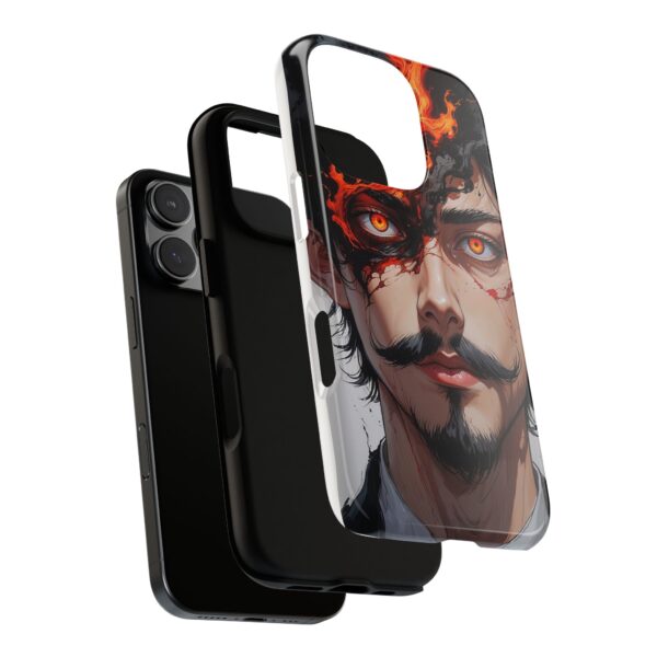 Fiery Design, Anime Style, Unique Cell Phone Accessory, Strong and Stylish