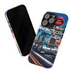 Cool Phone Case for Truck Lovers, Trucking Gifts, Unique Truck Driver Accessories, Kiss Mutha Truckin Cash Design, Fun Car Enthusiast Gift