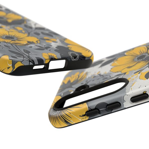 Floral Phone Case, Yellow Flower Design, Stylish Phone Protection
