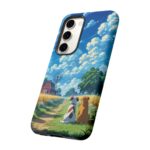 Dog-Themed Phone Case, Whimsical Pet Lover Case, Cute Animal Accessory, Nature Scene Protection, Gift for Dog Owners