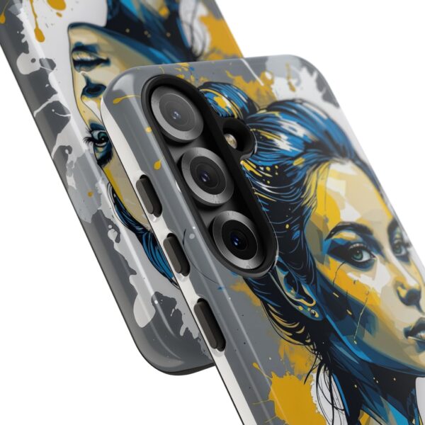 Vibrant, Artistic Tough Phone Case, Modern Art, Smartphone Accessories