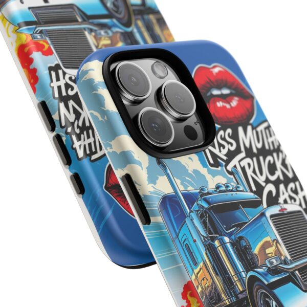 Cool Phone Case for Truck Lovers, Trucking Gifts, Unique Truck Driver Accessories, Kiss Mutha Truckin Cash Design, Fun Car Enthusiast Gift