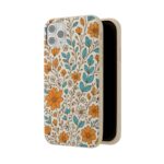 Floral Biodegradable Phone Case - Eco-Friendly Design for Nature Lovers