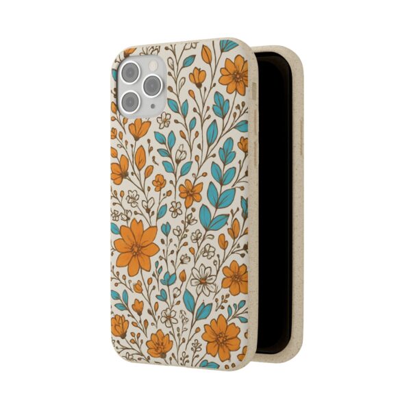 Floral Biodegradable Phone Case - Eco-Friendly Design for Nature Lovers