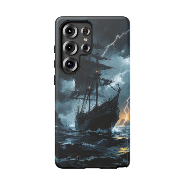 Stormy Seas Tough Phone Case - Pirate Ship Design