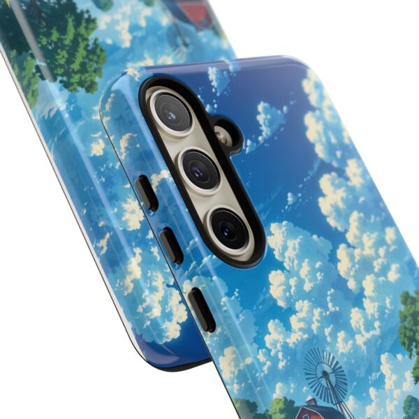 Dog-Themed Phone Case, Whimsical Pet Lover Case, Cute Animal Accessory, Nature Scene Protection, Gift for Dog Owners