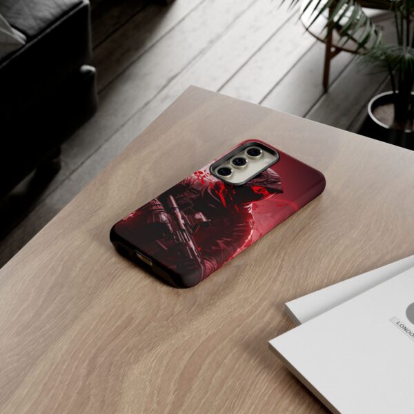 Red Urban Warrior Phone Case for Gamers & Action Fans