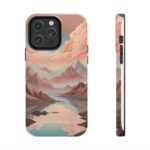 Mountain Reflection Tough Phone Case - Nature-Inspired Design for Adventurers