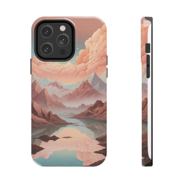 Mountain Reflection Tough Phone Case - Nature-Inspired Design for Adventurers