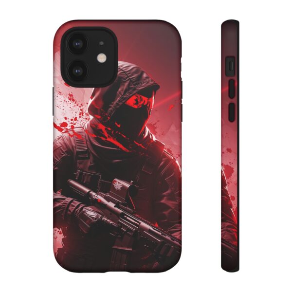 Red Urban Warrior Phone Case for Gamers & Action Fans