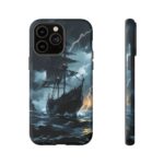 Stormy Seas Tough Phone Case - Pirate Ship Design