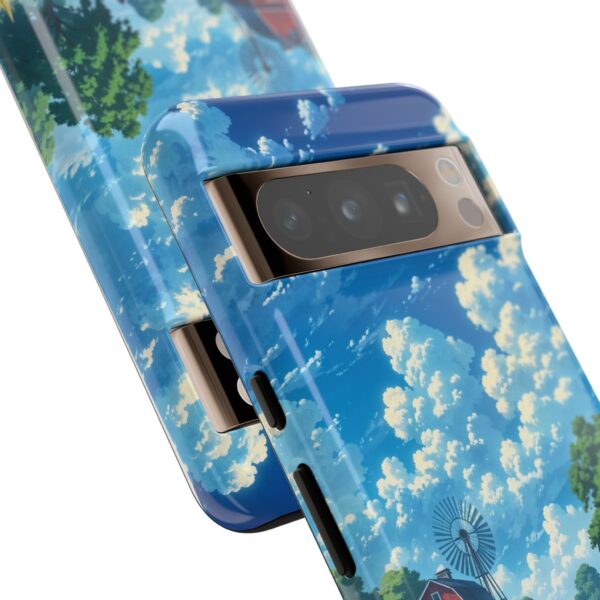 Dog-Themed Phone Case, Whimsical Pet Lover Case, Cute Animal Accessory, Nature Scene Protection, Gift for Dog Owners