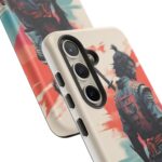 Samurai Warrior Phone Case, Tough Cases, Unique Phone Accessories, Phone Cover Gift, Gamer Phone Decor, Anime Style Case