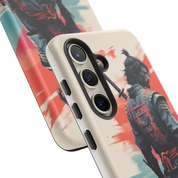 Samurai Warrior Phone Case, Tough Cases, Unique Phone Accessories, Phone Cover Gift, Gamer Phone Decor, Anime Style Case