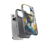 Vibrant, Artistic Tough Phone Case, Modern Art, Smartphone Accessories