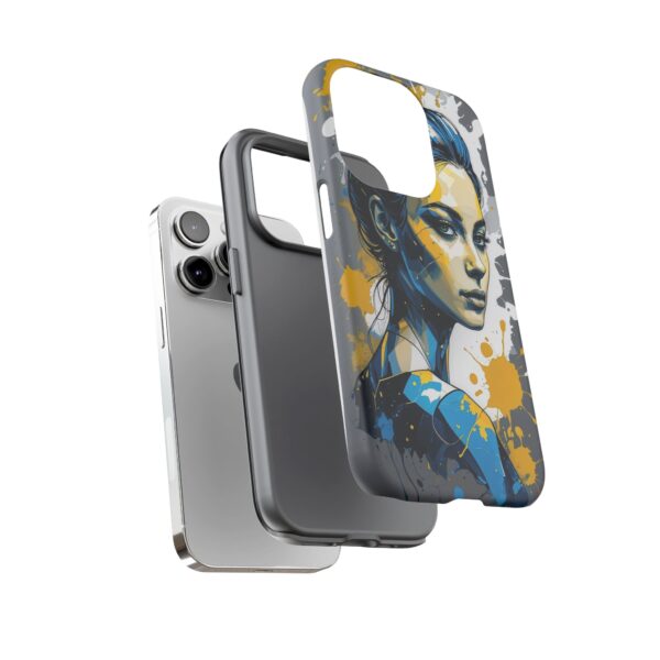Vibrant, Artistic Tough Phone Case, Modern Art, Smartphone Accessories