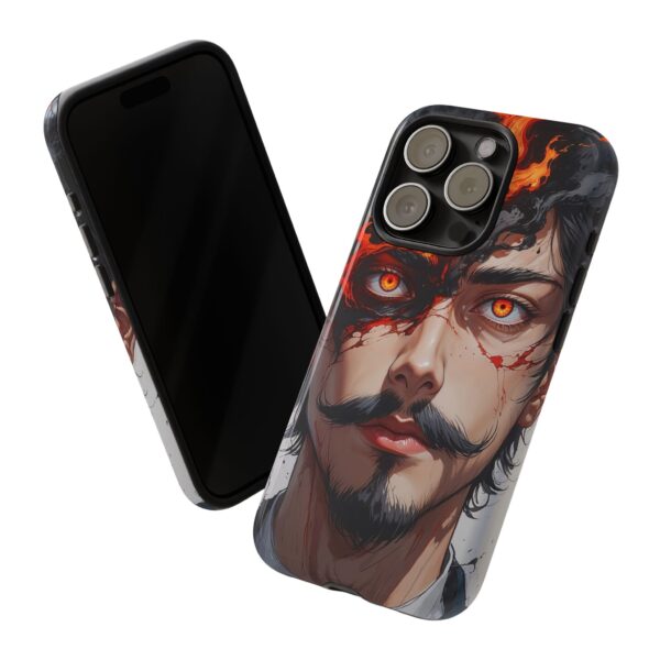 Fiery Design, Anime Style, Unique Cell Phone Accessory, Strong and Stylish