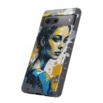 Vibrant, Artistic Tough Phone Case, Modern Art, Smartphone Accessories