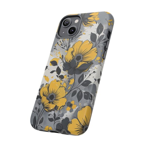 Floral Phone Case, Yellow Flower Design, Stylish Phone Protection