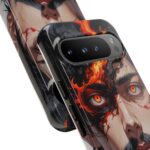 Fiery Design, Anime Style, Unique Cell Phone Accessory, Strong and Stylish