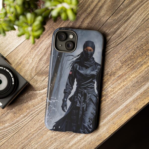 Artistic Phone Case, Ninja Aesthetic, Unique Smartphone Cover, Adventurous Spirit