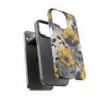 Floral Phone Case, Yellow Flower Design, Stylish Phone Protection