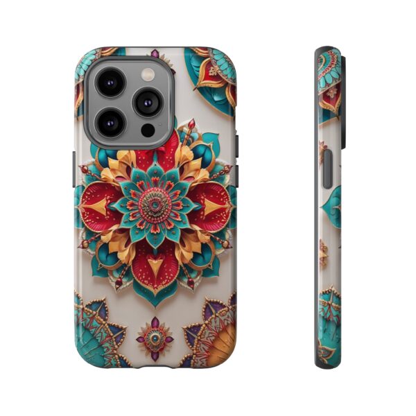 Colorful Mandala Phone Cover, Bohemian Style Accessory, Unique Gift for Her, Stylish Smartphone Protection