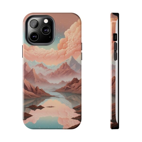 Mountain Reflection Tough Phone Case - Nature-Inspired Design for Adventurers