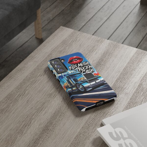 Cool Phone Case for Truck Lovers, Trucking Gifts, Unique Truck Driver Accessories, Kiss Mutha Truckin Cash Design, Fun Car Enthusiast Gift