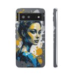 Vibrant, Artistic Tough Phone Case, Modern Art, Smartphone Accessories