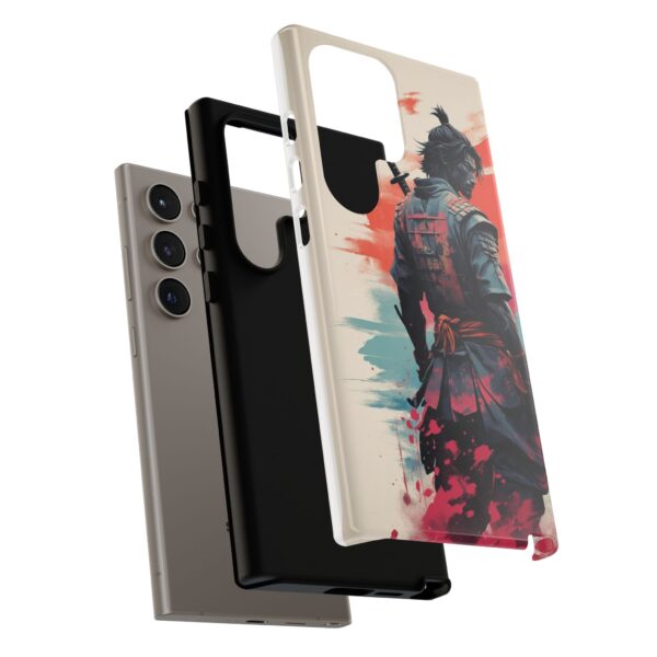Samurai Warrior Phone Case, Tough Cases, Unique Phone Accessories, Phone Cover Gift, Gamer Phone Decor, Anime Style Case