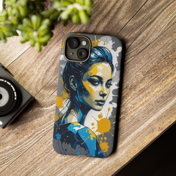 Vibrant, Artistic Tough Phone Case, Modern Art, Smartphone Accessories