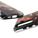 Fiery Design, Anime Style, Unique Cell Phone Accessory, Strong and Stylish