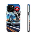 Cool Phone Case for Truck Lovers, Trucking Gifts, Unique Truck Driver Accessories, Kiss Mutha Truckin Cash Design, Fun Car Enthusiast Gift