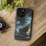 Stormy Seas Tough Phone Case - Pirate Ship Design