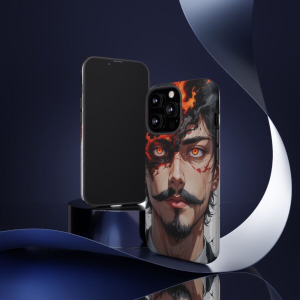 Fiery Design, Anime Style, Unique Cell Phone Accessory, Strong and Stylish