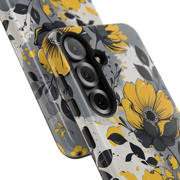 Floral Phone Case, Yellow Flower Design, Stylish Phone Protection